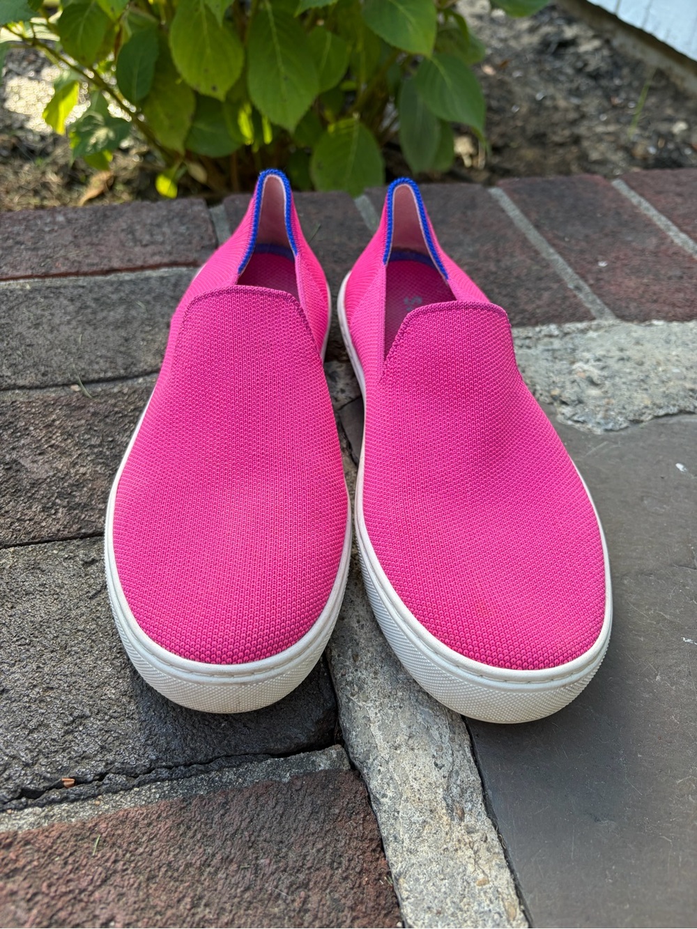 Rothy’s The Original Slip-On Sneakers - Bright Pink